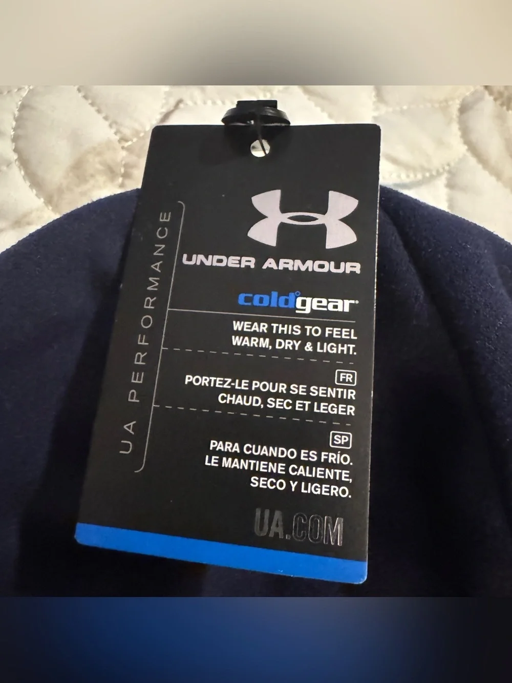 Under Armour Auburn Tigers ColdGear Beanie Hat Navy Blue OSFA New With Tags NWT